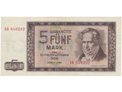 64429 nemecko ndr 5 dm 1964 ros 354a