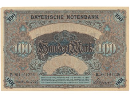 64780 64780 nemecko bayern 100 mark 1900 ros bay3