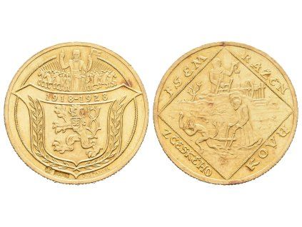 Dvoudukátová medaile 1928 - 10 let Československé republiky
