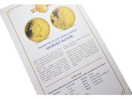 2 dolary - 2010 - Au 1,24 g - 999.9/1000 - Mořský koník