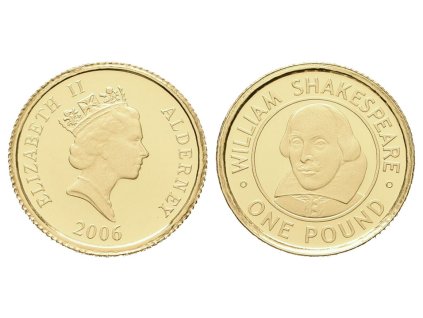 1 libra - 2006 - Au 1,24 g - 999/1000 - William Shakespeare