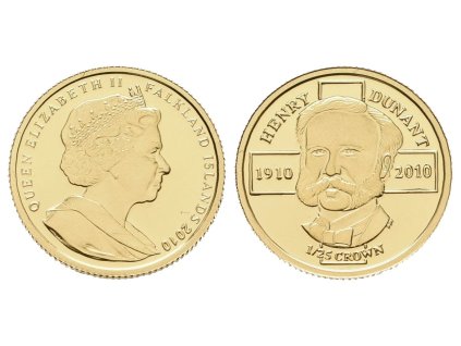 66136 66136 1 25 korun 2010 au 1 24 g 999 9 1000 100 vyroci umrti jeana henriho dunanta