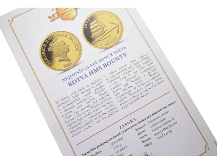 66142 1 10 dolaru 2007 au 1 24 g 999 1000 kotva hms bounty