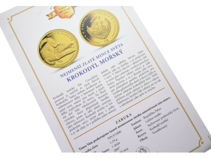 66151 1 1 dolar 2007 au 1 24 g 999 9 1000 krokodyl morsky