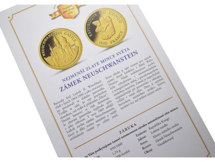 66154 1 66154 1 1500 franku 2005 au 1 24 g 999 1000 zamek neuschwanstein
