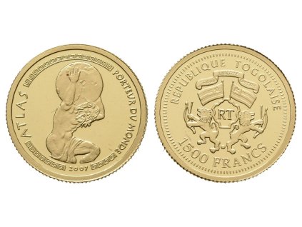 66163 66163 1500 franku 2007 au 1 00 g 999 1000 atlas