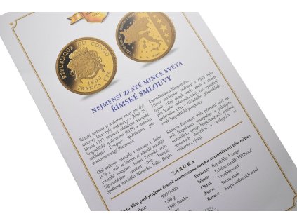 66175 1 1500 franku 2007 au 1 00 g 999 1000 rimske smlouvy