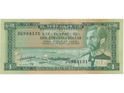 66274 etiopie 1 dollar 1966 p 25a