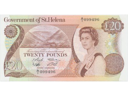 66286 66286 svata helena 20 pounds 1986 p 10a
