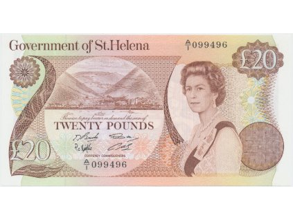 66286 svata helena 20 pounds 1986 p 10a