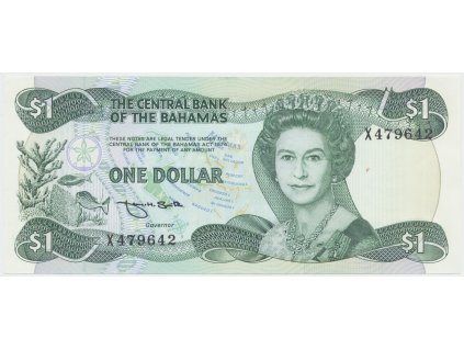 66481 bahamy 1 dollar 1984 p 43b