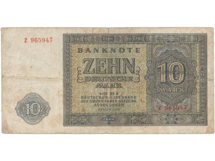 66538 nemecko ndr 10 dm 1948 tisk sssr serie z 6 mistny cislovac ros 343a