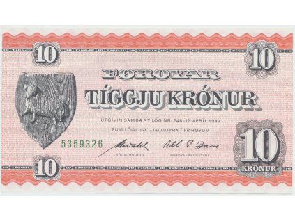 66580 66580 66580 faerske ostrovy 10 kronur 1954 p 14