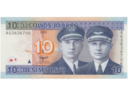 66619 litva 10 litu 2001 p 65
