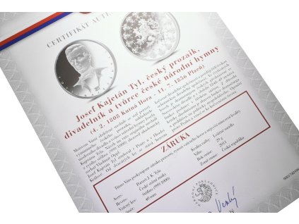 66838 1 stribrna investicni medaile josek kajetan tyl ag 29 g 999 1000 certifikat