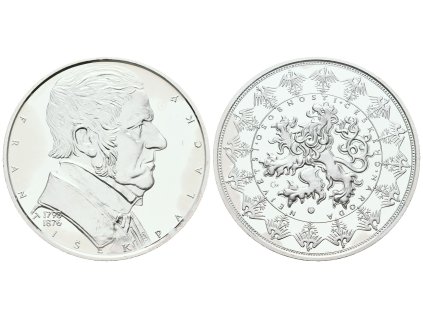 66877 stribrna investicni medaile frantisek palacky ag 29 g 999 1000 certifikat