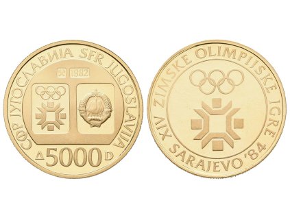 67018 67018 jugoslavie 5000 dinar 1982 zoh sarajevo