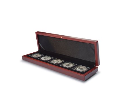volterra coin case for 5 quadrum coin capsules