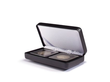 nobile coin case for 2 quadrum capsules black
