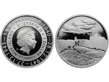 68053 005239 sada ctyr stribrnych minci ceskoslovensti letci raf vyznamne udalosti 2018 proof 06a