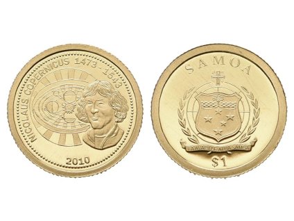 Samoa, 1 Dollar 2010 - Mikuláš Koperník