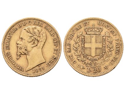 Sardínie, 20 Lira 1859 B
