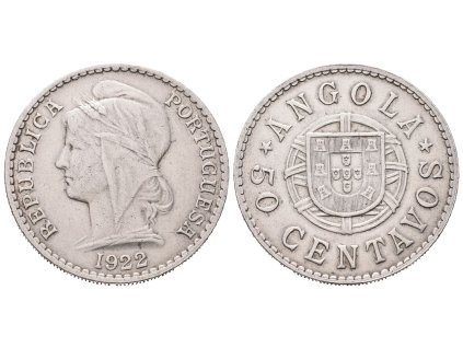 Portugalsko, 50 Centavos 1922