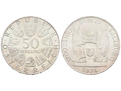 Rakousko, 50 Schilling 1974 - Salzburský dóm