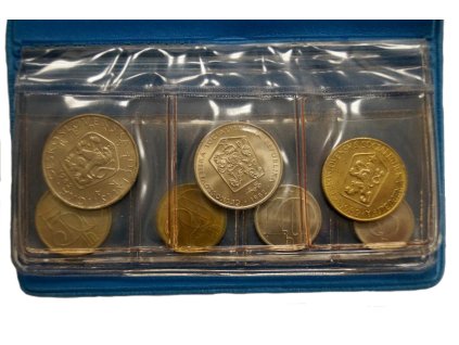 73174 2 73174 2 1982 rocnikova sada obeznych minci v modrem plastu od 1 kc 191437196