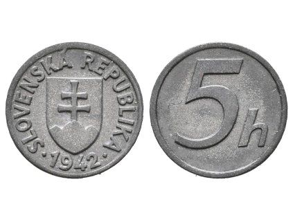 5 Haléř 1942, NGC MS 62, vzácný