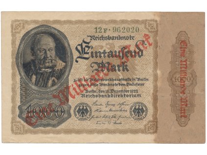 75169 75169 75169 nemecko 1 milliarde mark 1923 ro 110b