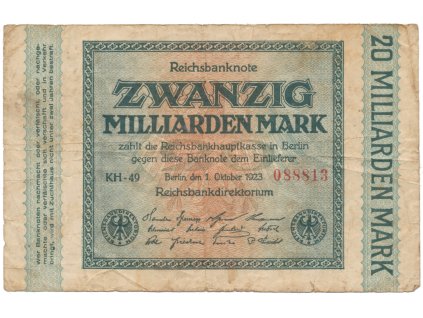 75298 75298 nemecko 20 milliarden mark 1923 ro 115b