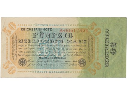 75304 75304 75304 nemecko 50 milliarden mark 1923 ro 116a