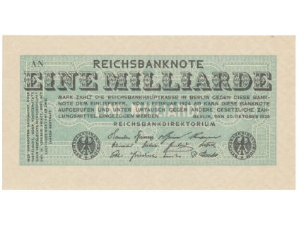 75322 75322 nemecko 1 milliarde mark 1923 ro 119a