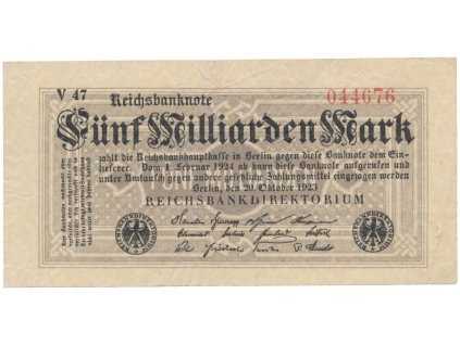 75493 75493 nemecko 5 milliarden mark 1923 ro 120c