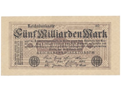 75496 75496 nemecko 5 milliarden mark 1923 ro 120d