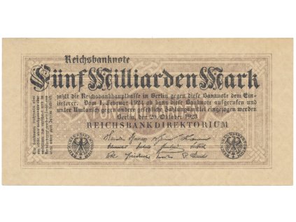 75514 75514 nemecko 5 milliarden mark 1923 ro 120e