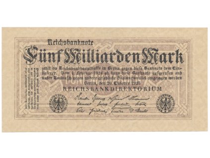 75520 75520 nemecko 5 milliarden mark 1923 ro 120e