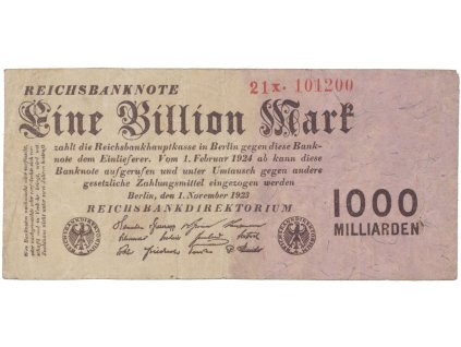75550 75550 nemecko 1 billion mark 1923 ro 126b