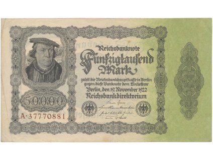 75661 75661 nemecko 50000 mark 1922 ro 79a