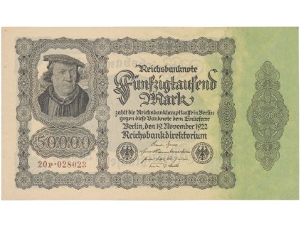 Německo, 50000 Mark 1922, Ro.79d