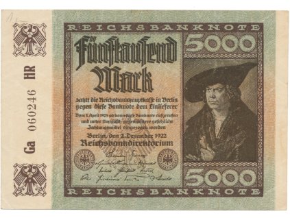 75685 75685 75685 nemecko 5000 mark 1922 ro 80a