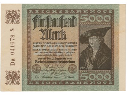 75718 75718 nemecko 5000 mark 1922 ro 80f