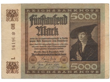 75721 75721 75721 nemecko 5000 mark 1922 ro 80b