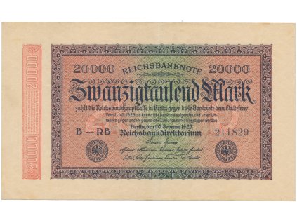 75766 75766 nemecko 20000 mark 1923 ro 84g