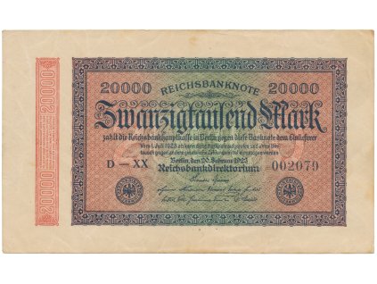 75772 75772 nemecko 20000 mark 1923 ro 84h