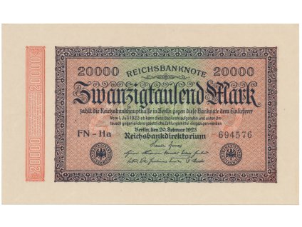 75778 75778 nemecko 20000 mark 1923 ro 84j