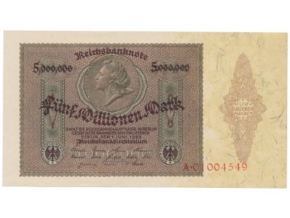 75946 75946 nemecko 5 millionen mark 1923 ro 88