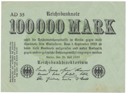75994 75994 nemecko 100 000 mark 1923 ro 90a