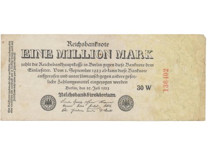 76108 76108 76108 nemecko 1 million mark 1923 ro 92c